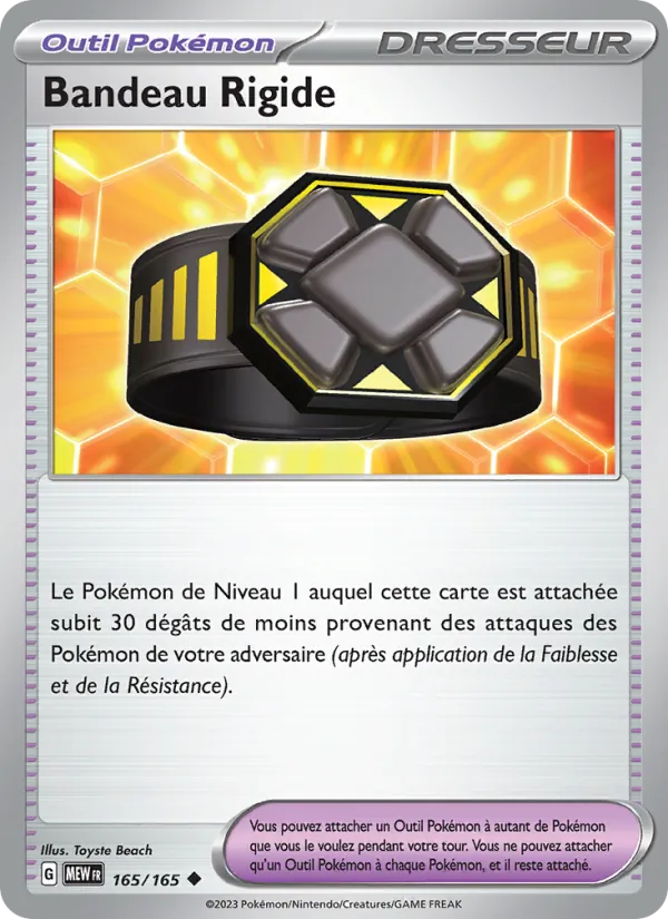 Carte Pokémon Bandeau Rigide 165/165 de l'extension 151