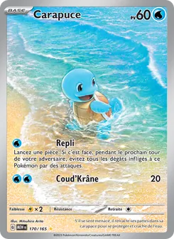Carte Pokémon Carapuce 170