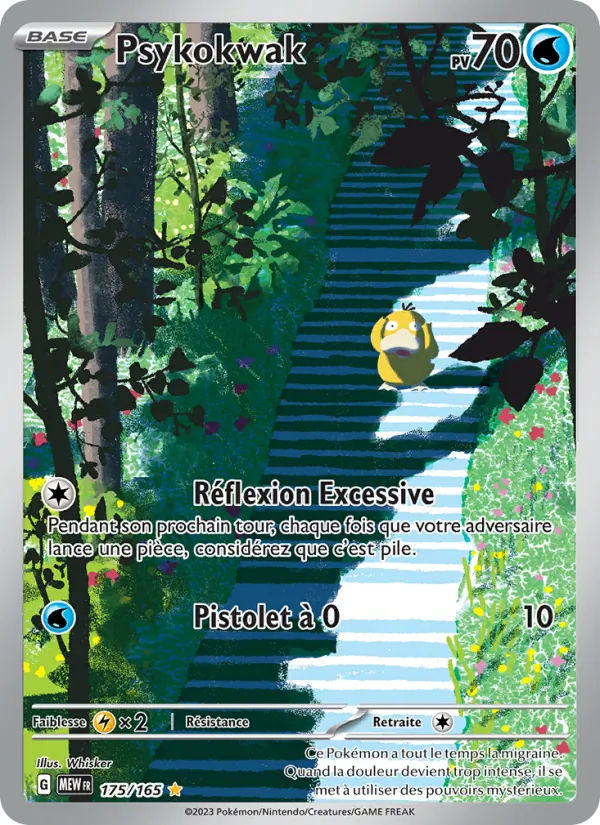 Carte Pokémon Psykokwak 175/165 de l'extension 151