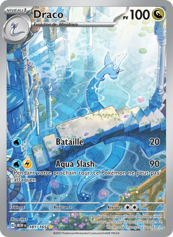 Carte Pokémon Draco 181/165 de l'extension 151