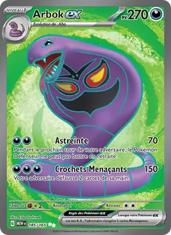 Carte Pokémon Arbok-ex 185