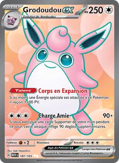 Carte Pokémon Grodoudou-ex 187