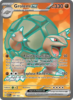 Carte Pokémon Grolem-ex 189