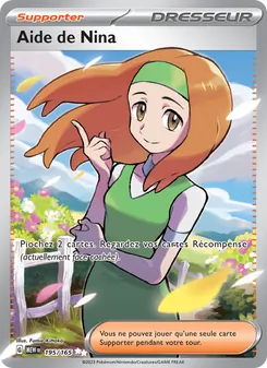 Carte Pokémon Aide de Nina 195