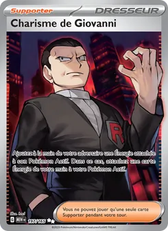 Carte Pokémon Charisme de Giovanni 197