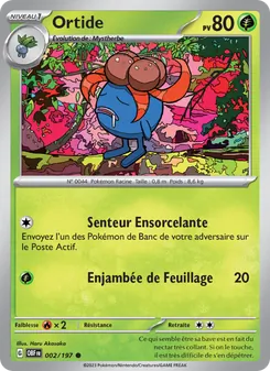Carte Pokémon Ortide 002