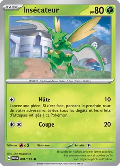 Carte Pokémon Insécateur 004