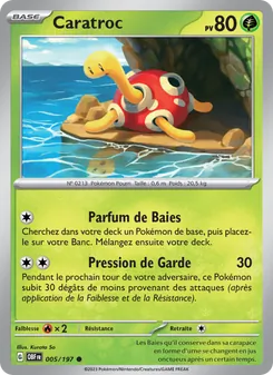 Carte Pokémon Caratroc 005