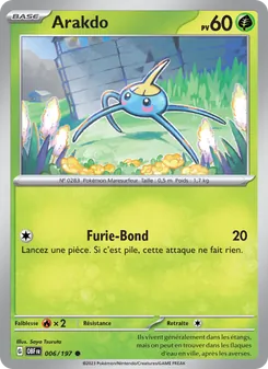 Carte Pokémon Arakdo 006