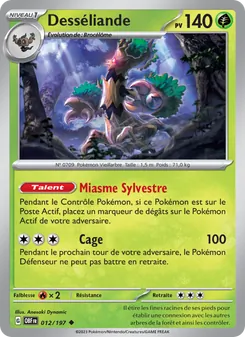 Carte Pokémon Desséliande 012