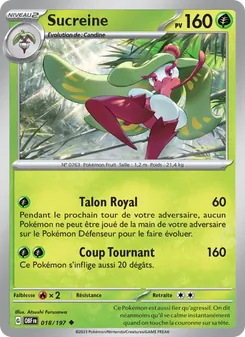 Carte Pokémon Sucreine 018