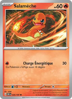 Carte Pokémon Salamèche 026