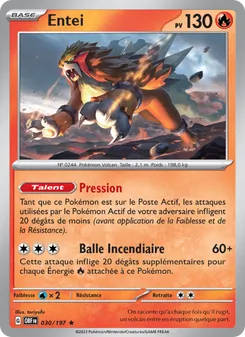 Carte Pokémon Entei 030