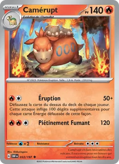 Carte Pokémon Camérupt 032