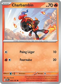Carte Pokémon Charbambin 043
