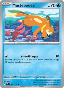 Carte Pokémon Mustébouée 048