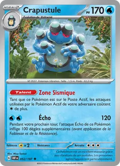 Carte Pokémon Crapustule 052