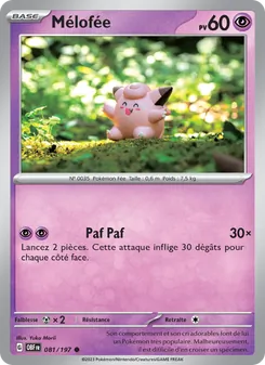Carte Pokémon Mélofée 081