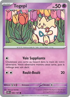 Carte Pokémon Togepi 083