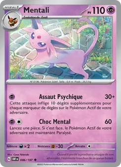Carte Pokémon Mentali 086