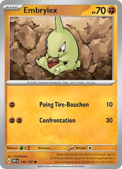 Carte Pokémon Embrylex 105
