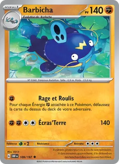 Carte Pokémon Barbicha 109 — Flammes Obsidiennes