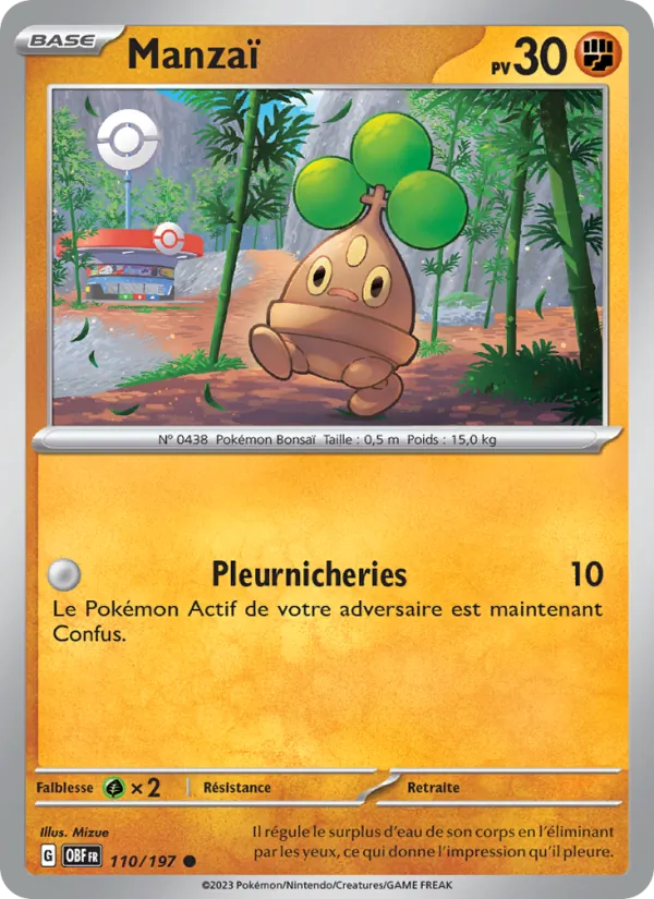 Carte Pokémon Manzaï 110/197 de l'extension Flammes Obsidiennes