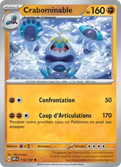 Carte Pokémon Crabominable 115