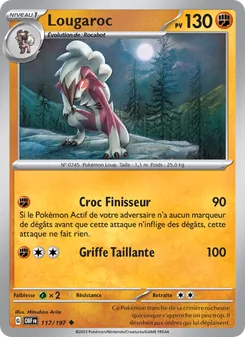 Carte Pokémon Lougaroc 117
