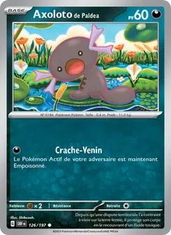 Carte Pokémon Axoloto de Paldea 126