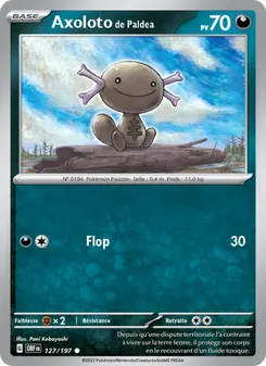 Carte Pokémon Axoloto de Paldea 127