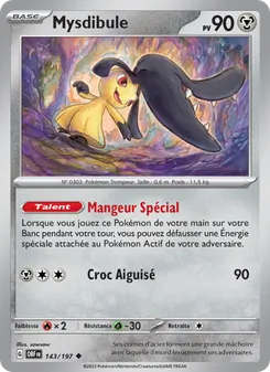 Carte Pokémon Mysdibule 143