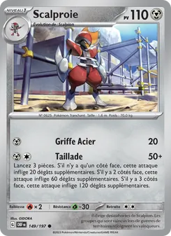 Carte Pokémon Scalproie 149
