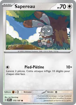 Carte Pokémon Sapereau 175
