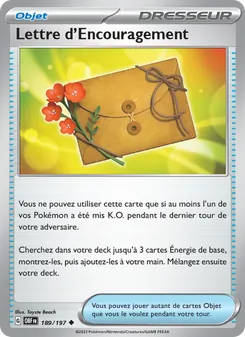 Carte Pokémon Lettre d'Encouragement 189