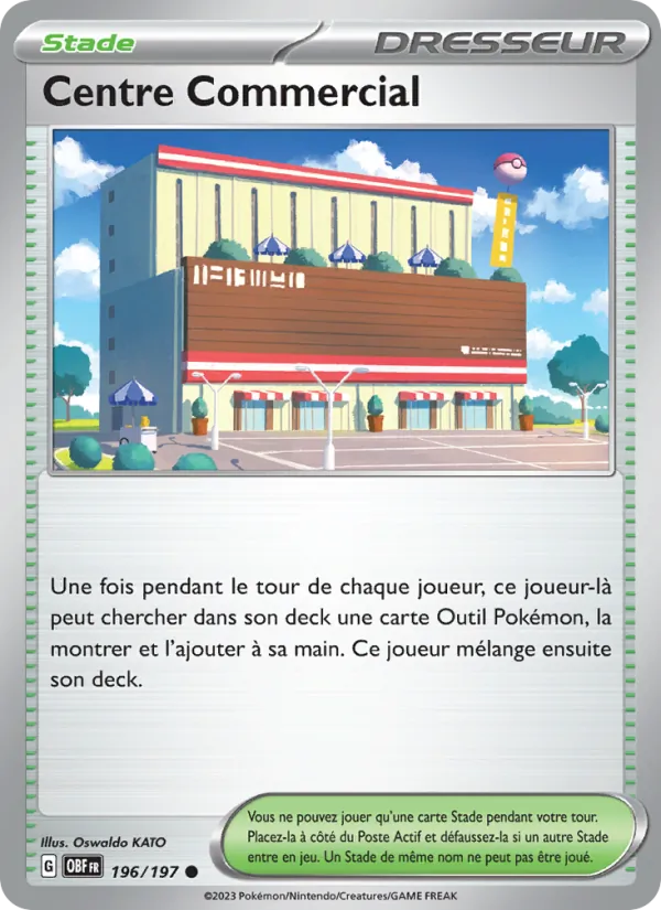 Carte Pokémon Centre Commercial 196/197 de l'extension Flammes Obsidiennes