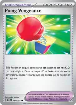 Carte Pokémon Poing Vengeance 197