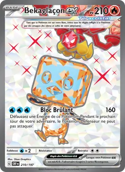Carte Pokémon Bekaglaçon-ex 210
