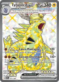 Carte Pokémon Tyranocif-ex 211