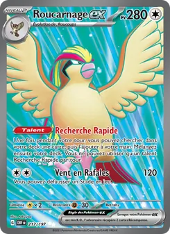 Carte Pokémon Roucarnage-ex 217