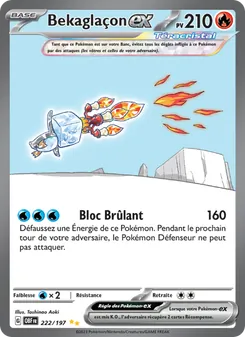 Carte Pokémon Bekaglaçon-ex 222