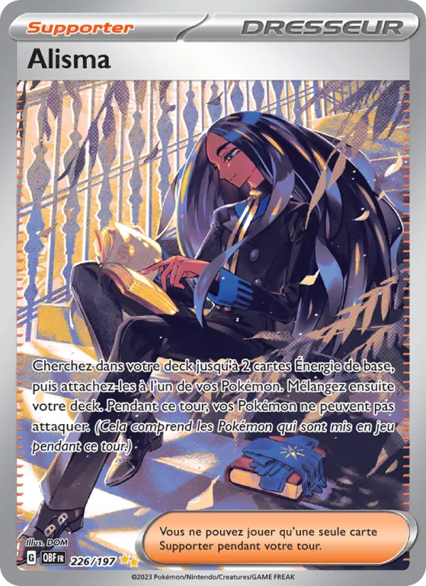 Carte Pokémon Alisma 226/197 de l'extension Flammes Obsidiennes