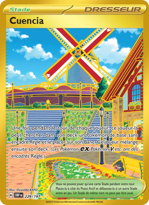 Carte Pokémon Cuencia 229/197 de l'extension Flammes Obsidiennes