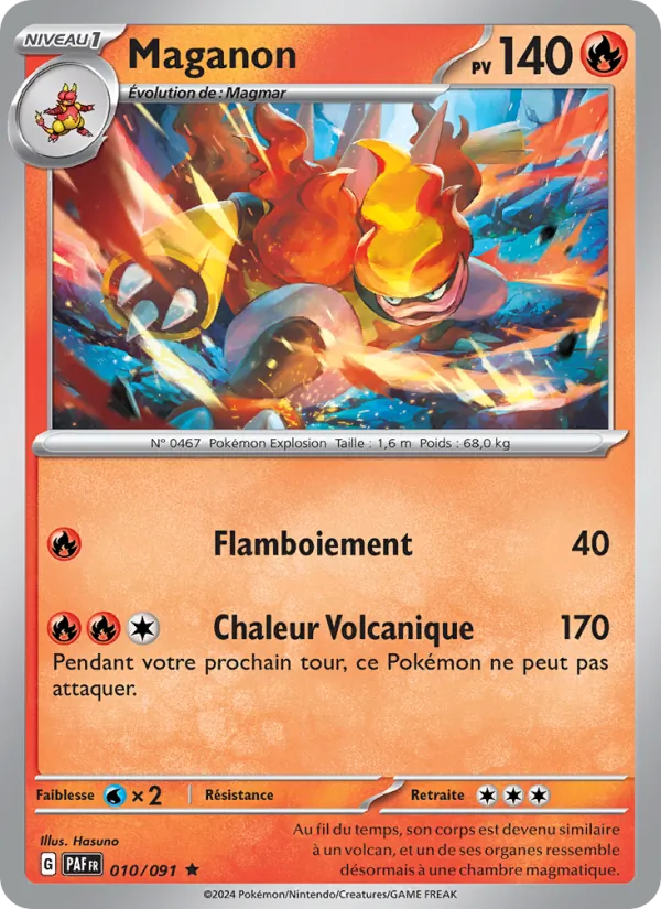 Carte Pokémon Maganon 010/91 de l'extension Destinées de Paldea