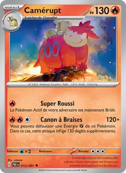 Carte Pokémon Camérupt 012