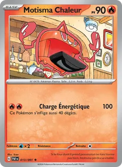 Carte Pokémon Motisma Chaleur 013 — Destinées de Paldea