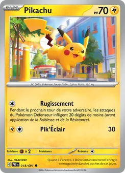 Carte Pokémon Pikachu 018