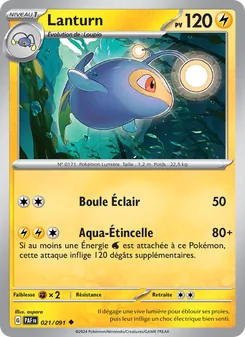 Carte Pokémon Lanturn 021