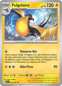 Carte Pokémon Fulgulairo 022