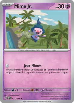 Carte Pokémon Mime Jr. 031